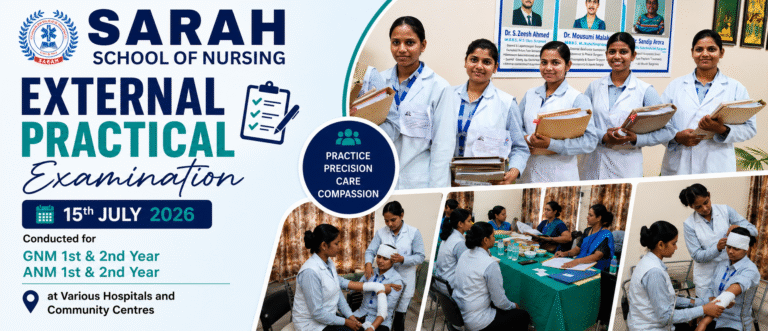 External Practical Examination 2026 | GNM & ANM Students | Sarah School of Nursing